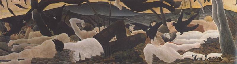Henri Rousseau detail from War Germany oil painting art
